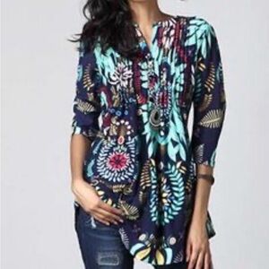 Reborn Multicolor Leaf Pattern Dress